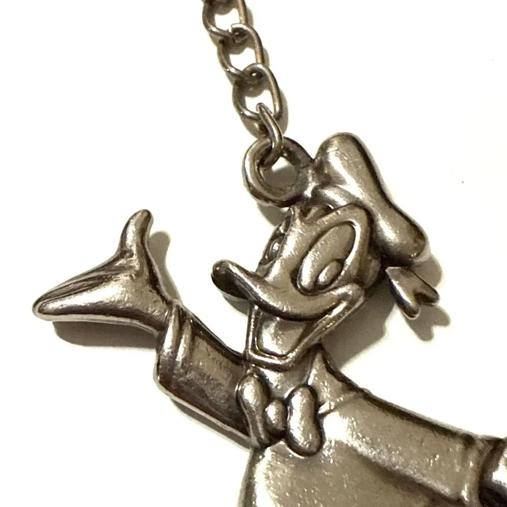 Vintage Disney Donald Duck Pewter Keychain 5